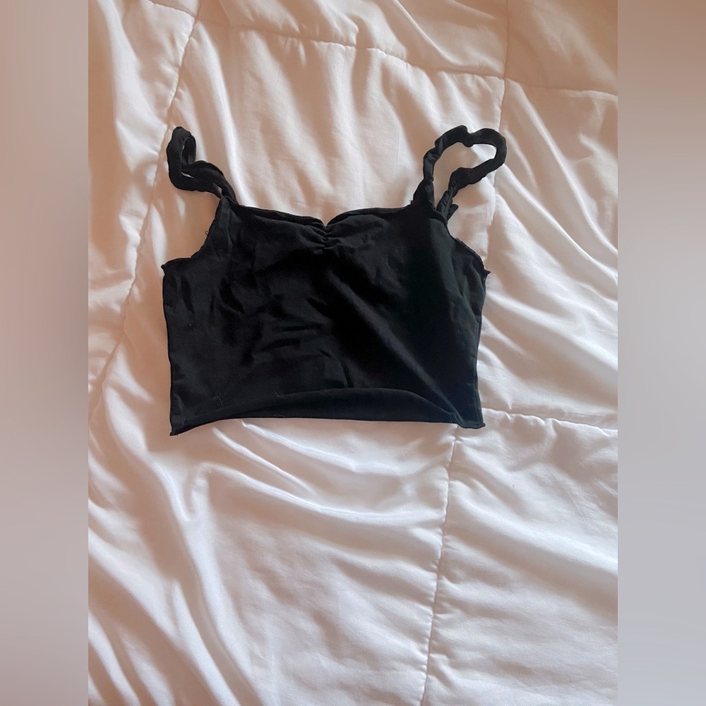 SHEIN girls black crop top